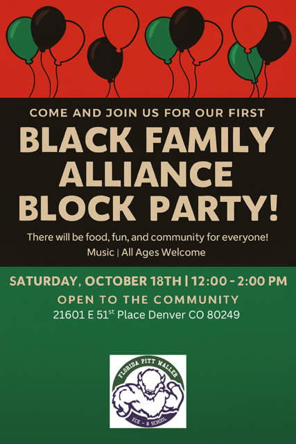 Black Family Alliance Block Party flyer