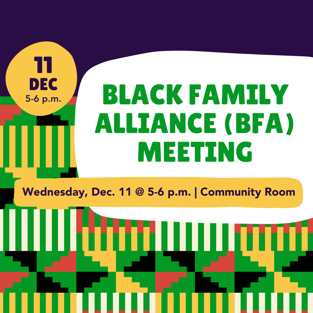 Black Family Alliance Meeting graphic