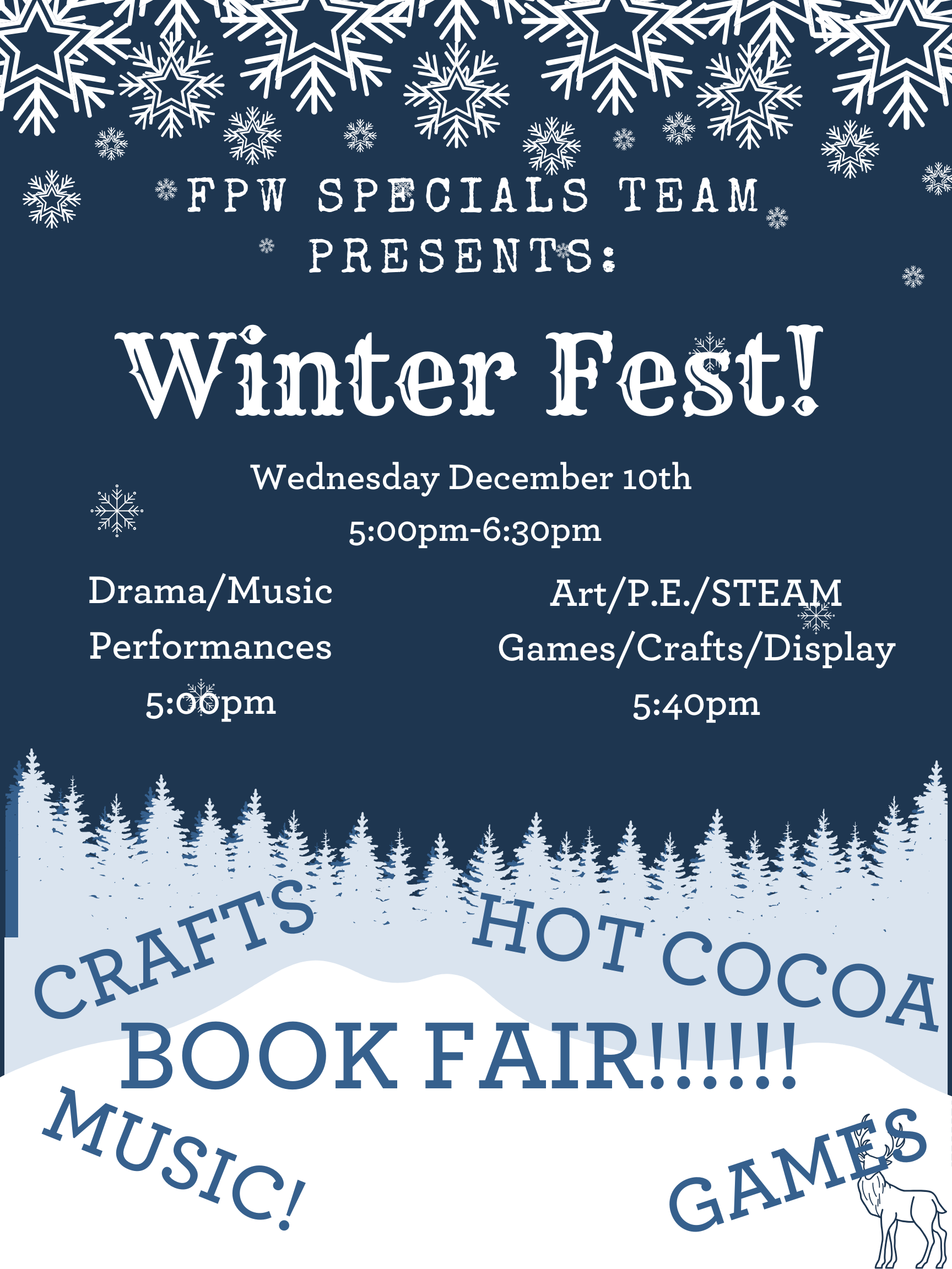 winter fest poster graphic