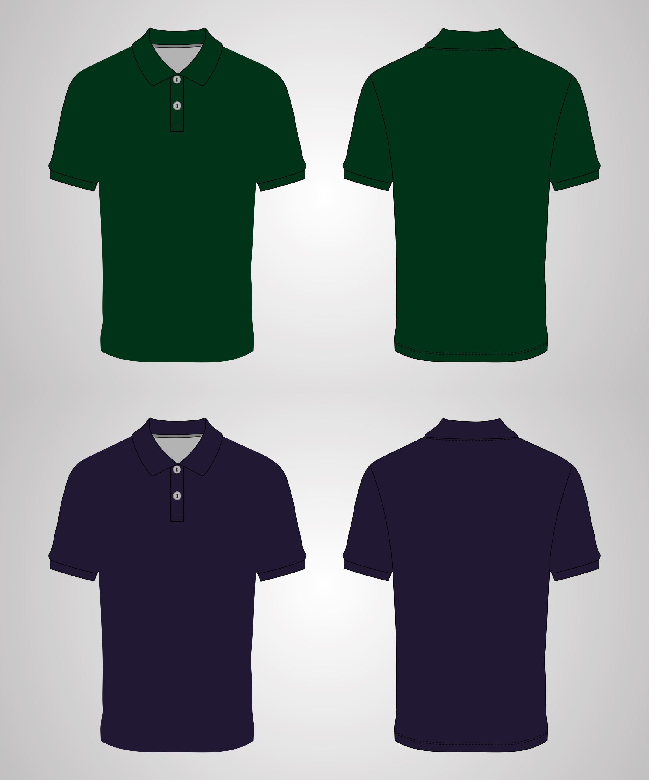 Green and Purple Polos