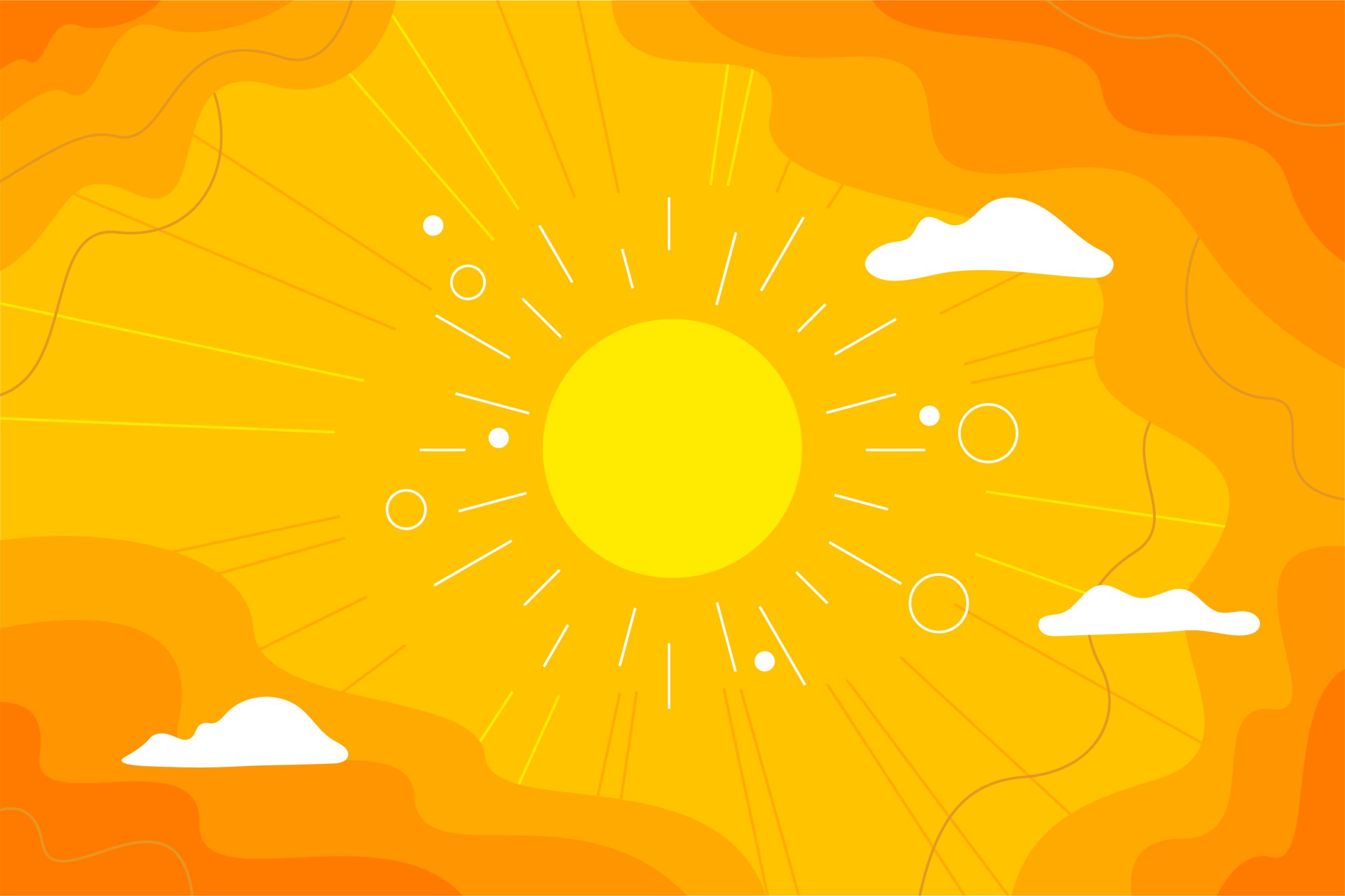 Hot Sun illustration